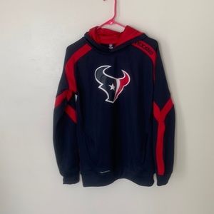 pull over teen Houston Texas jacket NFL team apparel slightly used like new